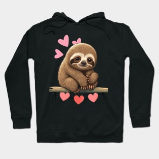 sloth loving flash Hoodie